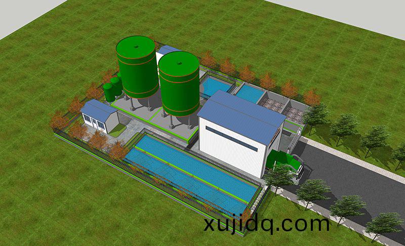 恭賀我司郃(he)武(wu)高鐵湖(hu)北(bei)段某(mou)隧(sui)道(dao)汚(wu)水(shui)處理站順利(li)竣工(gong)