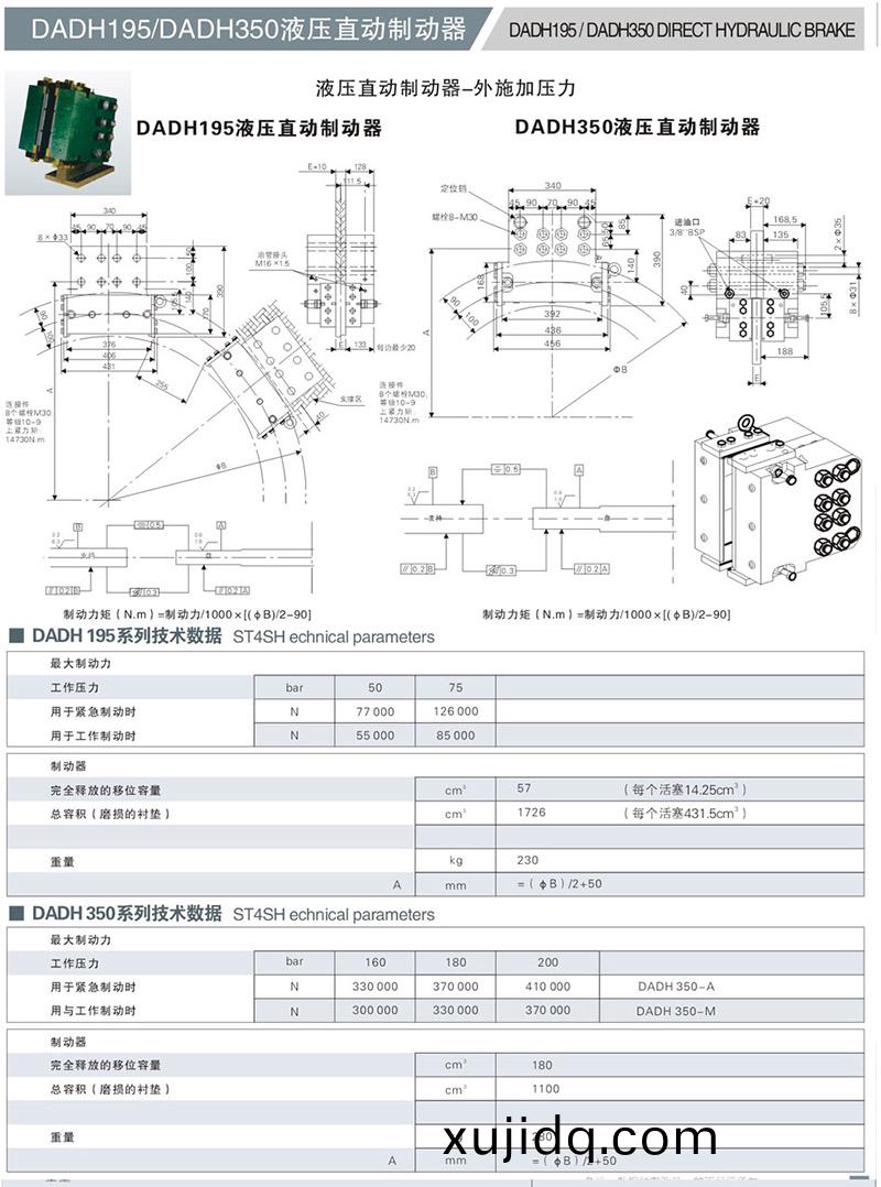 DADH195液壓直動製動器